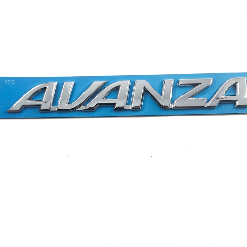 1pc Stiker Emblem Logo AVANZA Bahan ABS Untuk Bagasi Belakang Mobil TOYOTA AVANZA