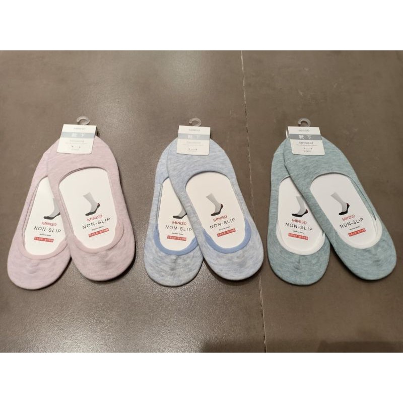 Women's No Show Socks 2 Pairs Miniso | Shopee Indonesia