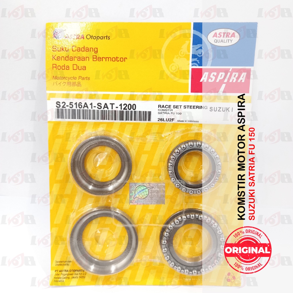 Aspira Komstir Satria FU 150 Bearing Laher Mangkuk Stang Assy Comstir Motor Sepasang