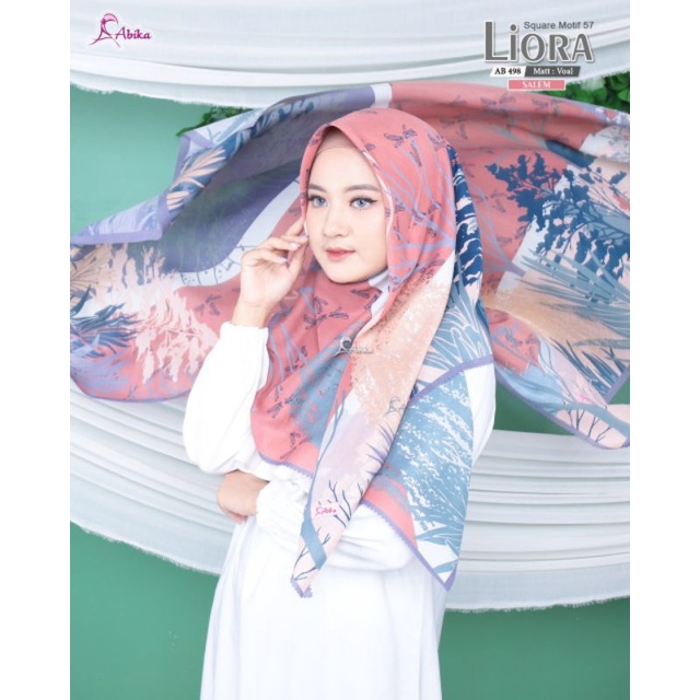 SEGIEMPAT LIORA SQUARE MOTIF ABIKA HIJAB