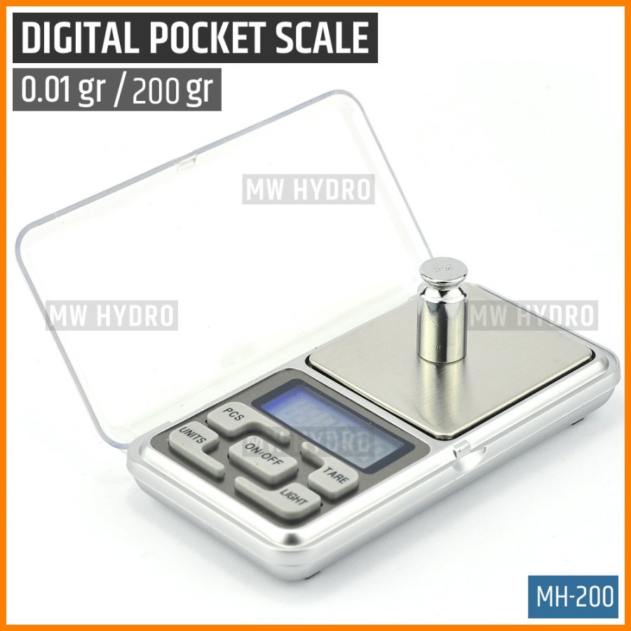 Digital Pocket Scale MH - 0.01g x 200/300g, Timbangan Digital Mini