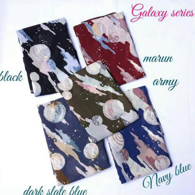 Hijab Galaxy/Hijab Segiempat/Jilbab Segi Empat/Kerudung Segi4/Square Motif Abstrak/Polycotton