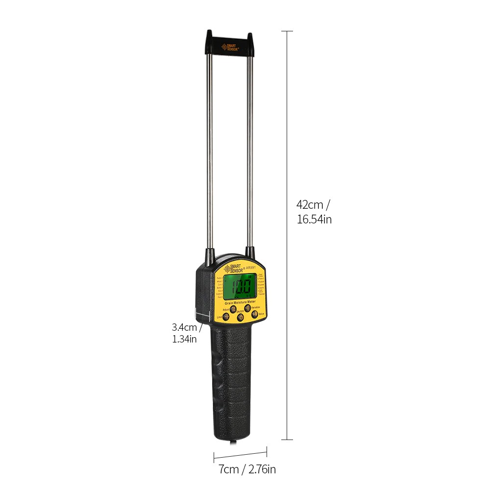 Grain Moisture Meter Pengukur Kadar Air AR991 Alat Kelembaban Kacang Gandum Jagung Beras Biji Bijian