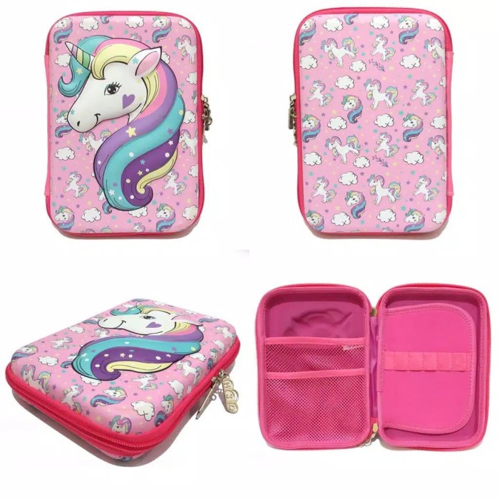 

Tempat Pensil Anak Karakter LOL Unicorn Pony Kotak Pensil Pencil Case promo