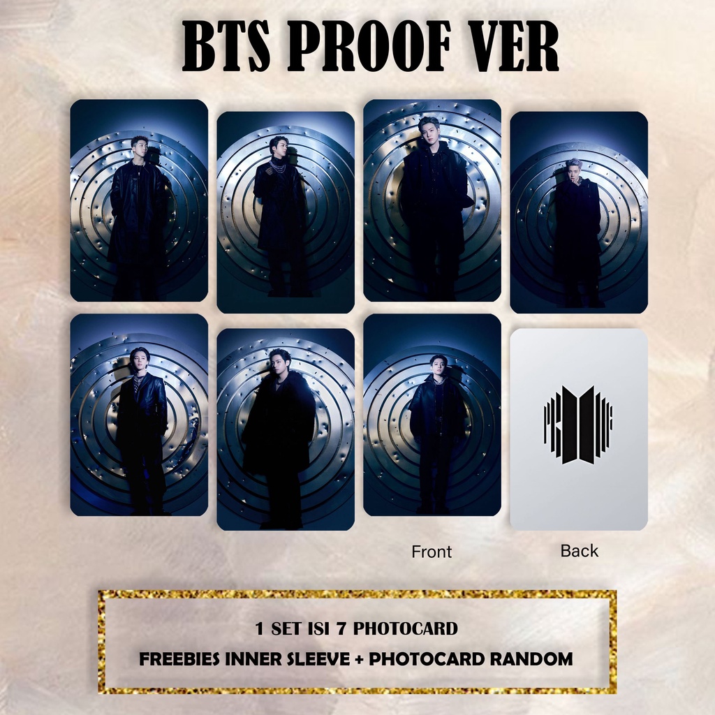PHOTOCARD BTS PROOF VER