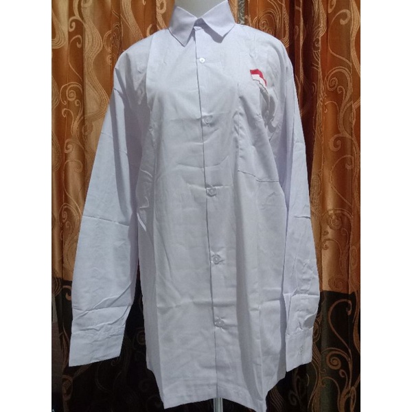 (BAJU SEKOLAH) BAJU PUTIH LENGAN PANJANG/MEREK KARMILA/SERAGAM SEKOLAH MURAH