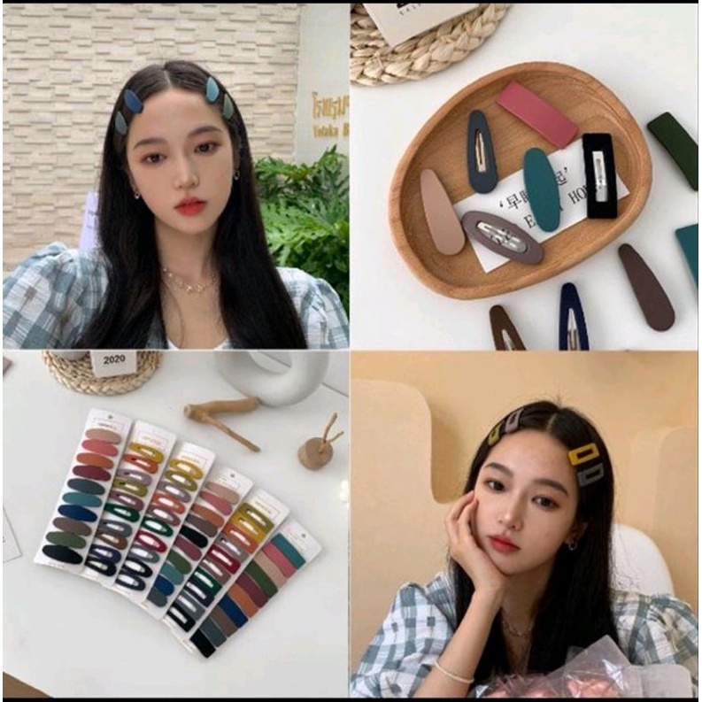 Jepit Rambut Gadis Korea Model Oval Lubang Aksesoris Fashion Wanita Korean Style Hair Clips Best Seller