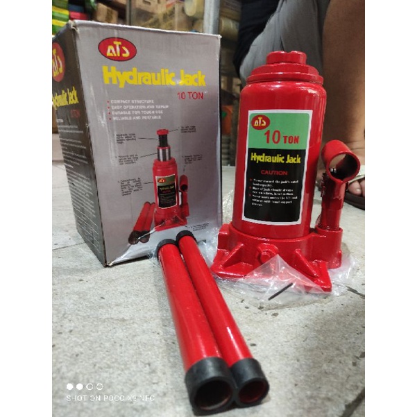 dongkrak botol ATS 10ton/dongkrak mobil ATS 10ton hydraulic jack 10ton