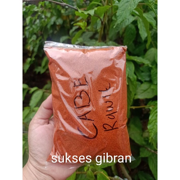 

Bubuk cabe rawit merah setan asli 250 gram