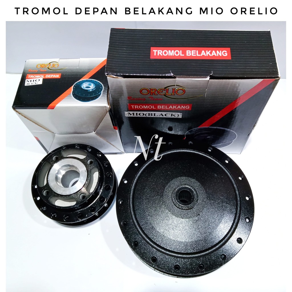 Tromol depan belakang Hitam Mio Orelio