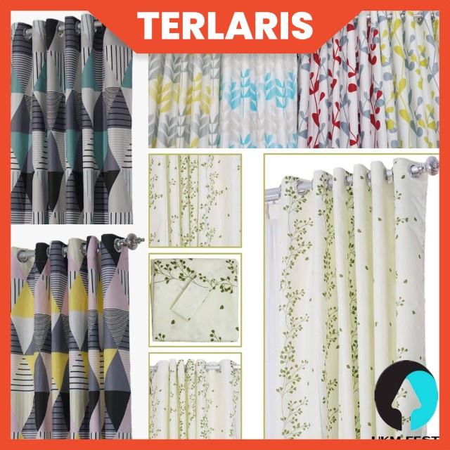 Gorden Minimalis Smokring Katun Gorden Blazer Gorden Jendela-Pintu Terlaris &amp; Termurah GARANSI 100%!