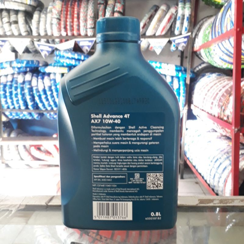 Oli Shell Advance AX7 10W/40 0.8L