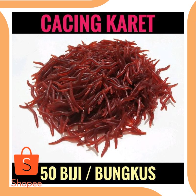 Promo suku cadang Umpan Cacing Karet Soft Lure Merah 20DEZ Diskon