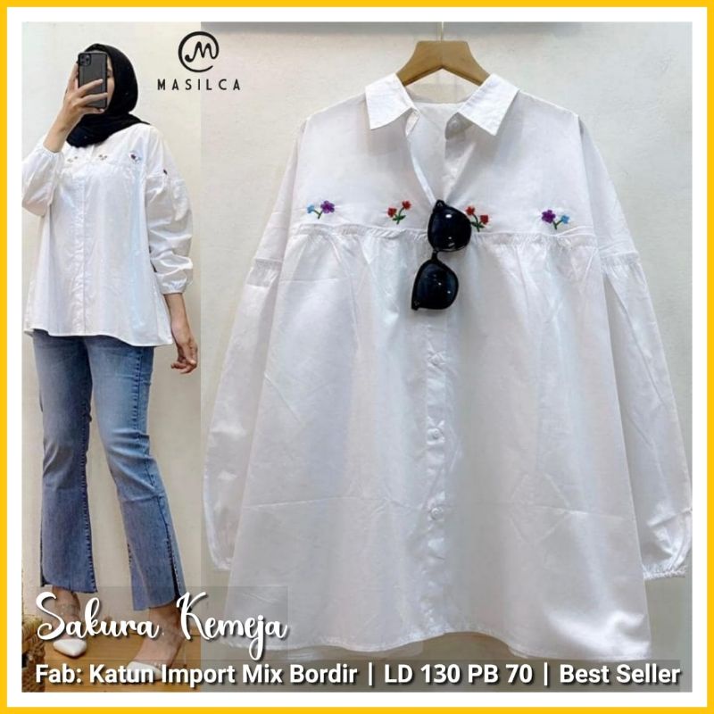 BAJU ATASAN WANITA JUMBO LD 130 CM MUAT SAMPAI XXXL - BAJU ATASAN WANITA BUSUI - KEMEJA ATASAN WANIT