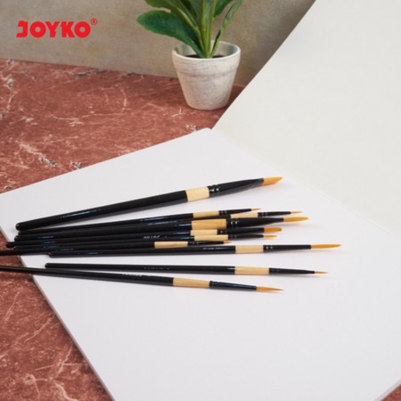 ( Set 3 -10 Pc ) JOYKO KUAS SET PAINTING BRUSH SET KUAS CAT AIR SET 5 BR-8 / SET 10 BR-9 / SET 3 BR-11