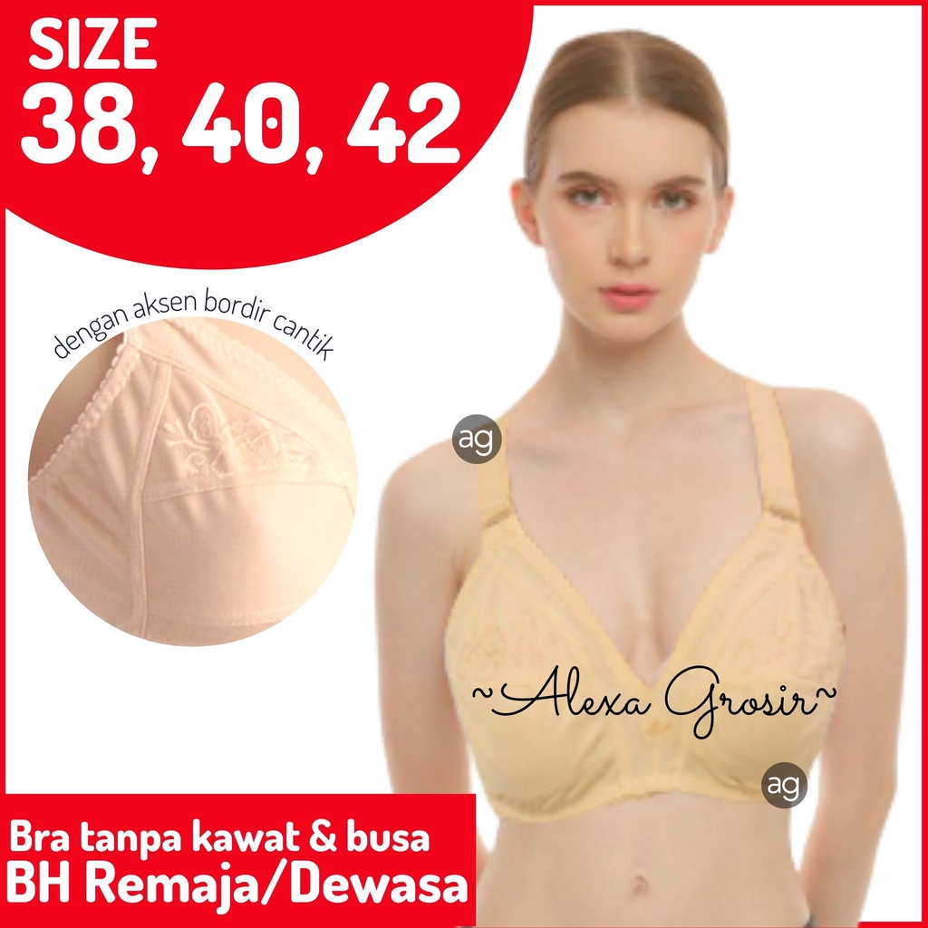 Bra Murah Bra Fashion Wanita Bra Wanita Murah BH Lokal Non Busa Tipis Tanpa Kawat Push Up Bra