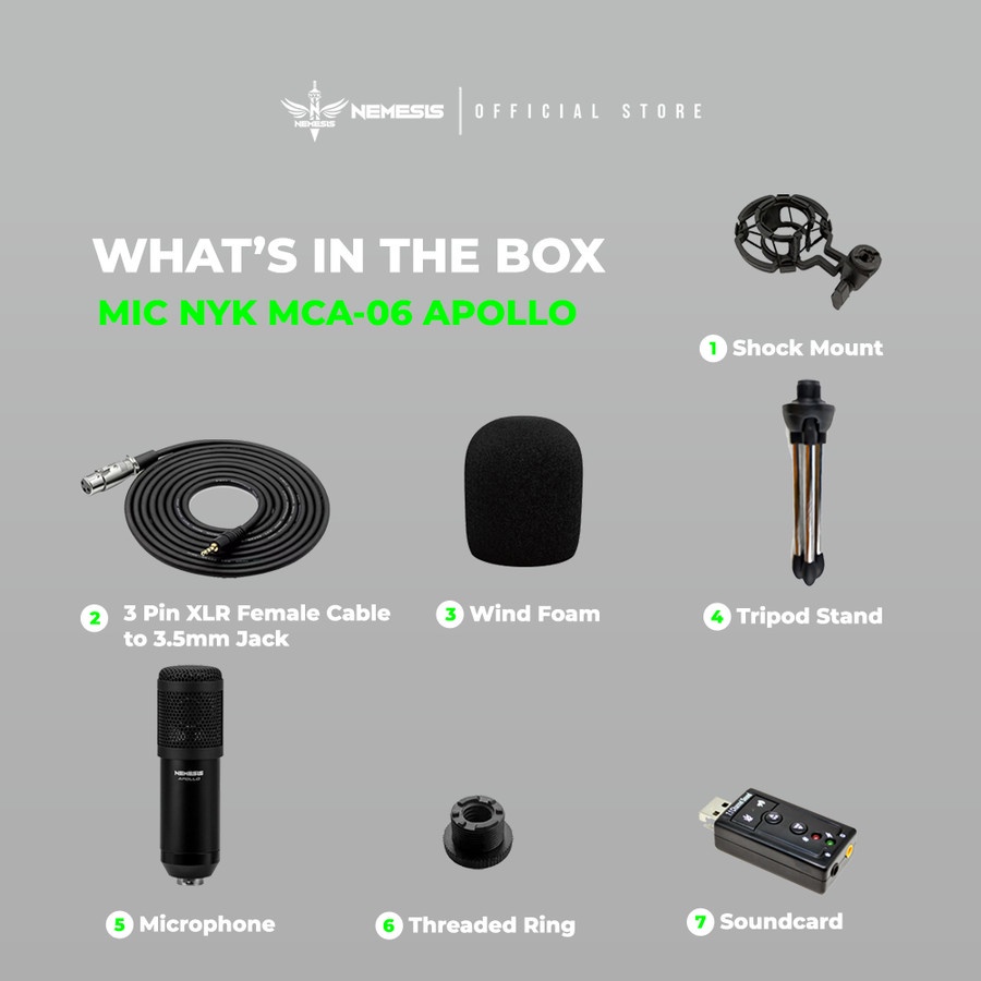 Microphone / Mic Condenser Audio NYK Nemesis MCA-06 Apollo