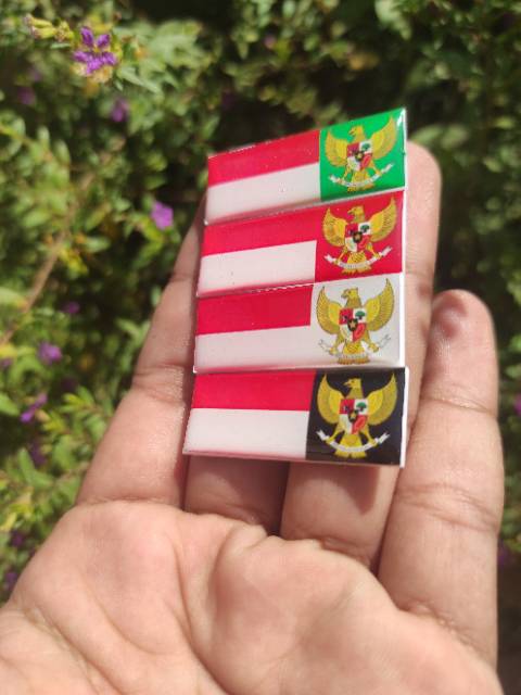 Pin Merah Putih Pin Garuda Indonesia Pin MPG Bross Resin Glass