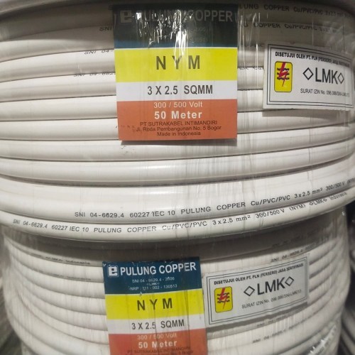 Pulung Kabel Listrik Kawat NYM 3 x 2.5 3 x 2.5mm 3 x 2,5 100meter
