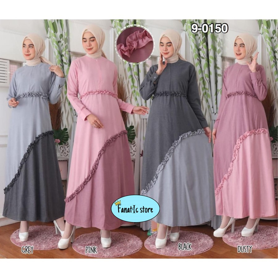pakaian baju gamis dress muslim  Supernova Busui Friendly wanita cewek terbaru kekinian 2020 murah