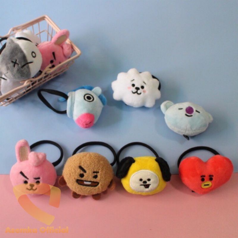 ikat rambut boneka bts bahan lembut