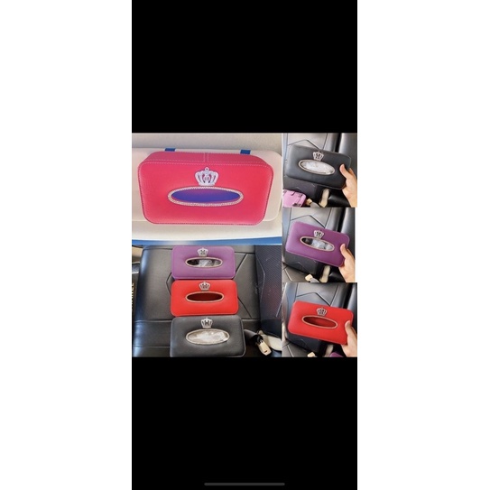 tempat tissue mobil mahkota swan angsa  mickey chnl sunvisor belakan hook tempat tissue mobil hook bisa di sunvisor mahkota KULIT MOTIF SILANG KOTAK TISSUE Tisu Jepit Sunvisor Slot Pintu