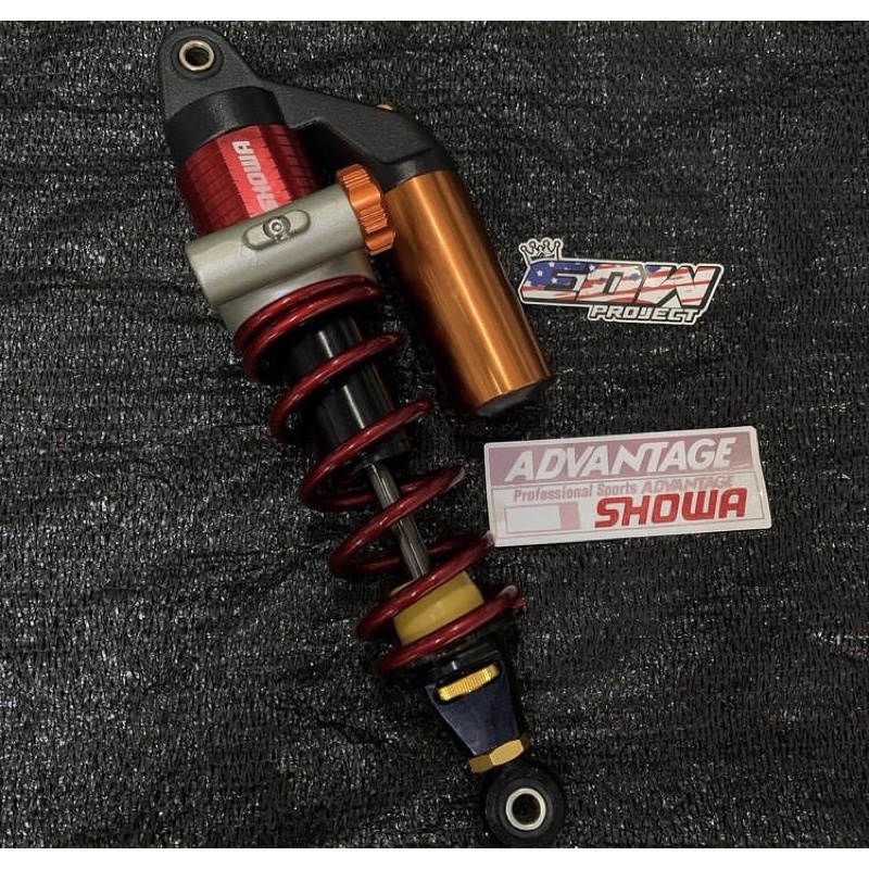 Shock showa cnc forza 340mm .. untuk matic single shock yang mau pakai anting bebek
