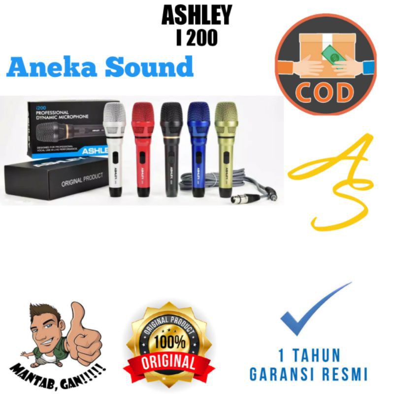 Microphone Kabel Ashley i200 Microphone Kabel Original