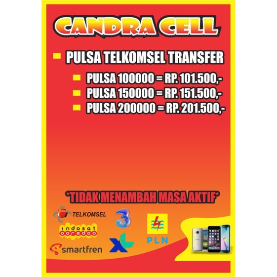 Pulsa Telkomsel Jenis Transfer 100.000 sd 200.000