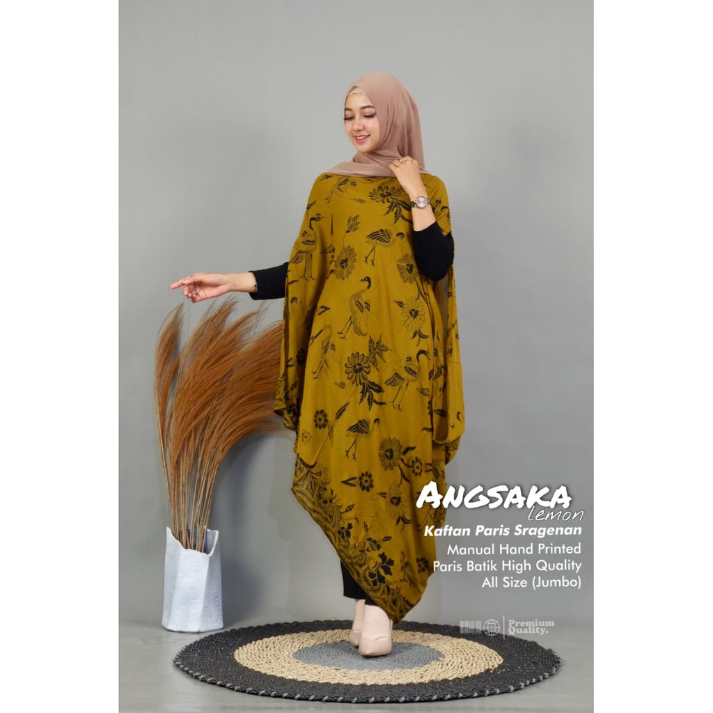 ANGSAKA Kaftan Paris Sragenan Kaftan Batik Solo Premium Terbaru 2021 Kaftan Modern Terlaris