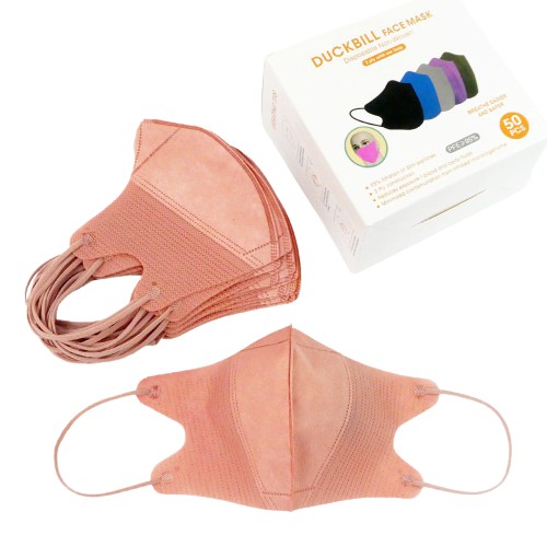 Masker Duckbill Garis Warna Dusty Pink Masker Duckbil Face Mask 3ply Duck Bill Disposable Mask