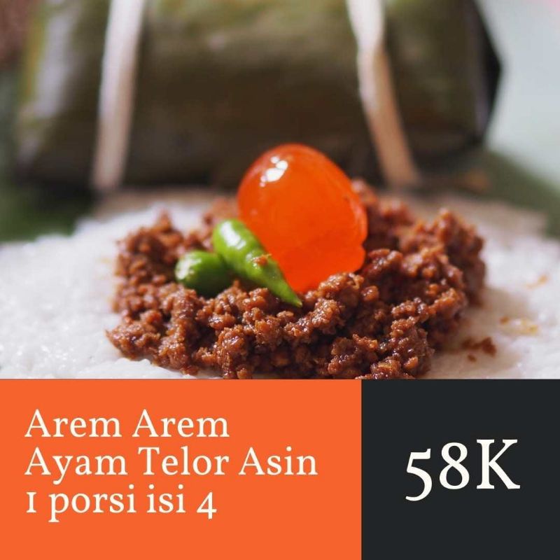 

Arem arem ayam special telor asin