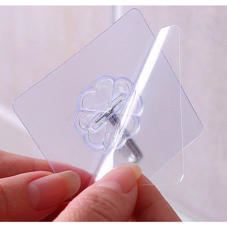 GANTUNGAN TRANSPARAN TEMPEL DINDING SERBAGUNA GANTUNGAN HOOK KAIL PER PCS