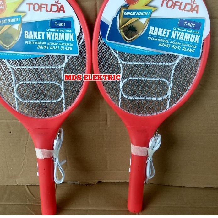 RAKET NYAMUK CAS NEW TOFUDA T - 601 / ALAT PEMBASMI NYAMUK MURAH ORIGINAL TOFUDA