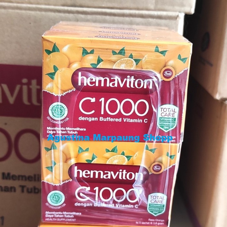 Hemaviton C-1000 Orange - 1 Box [ 5 Sachet ]