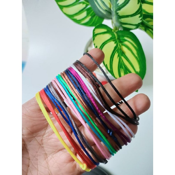 Gelang simple  Polos Tali satin 1mm