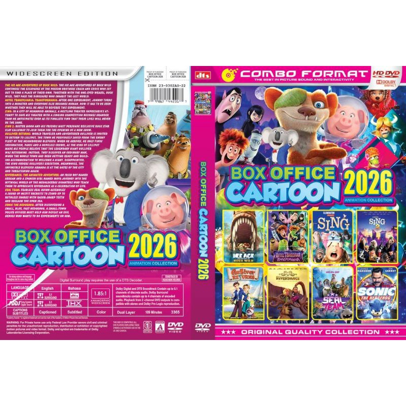 Kaset film kartun anak koleksi box office cartoon 2026