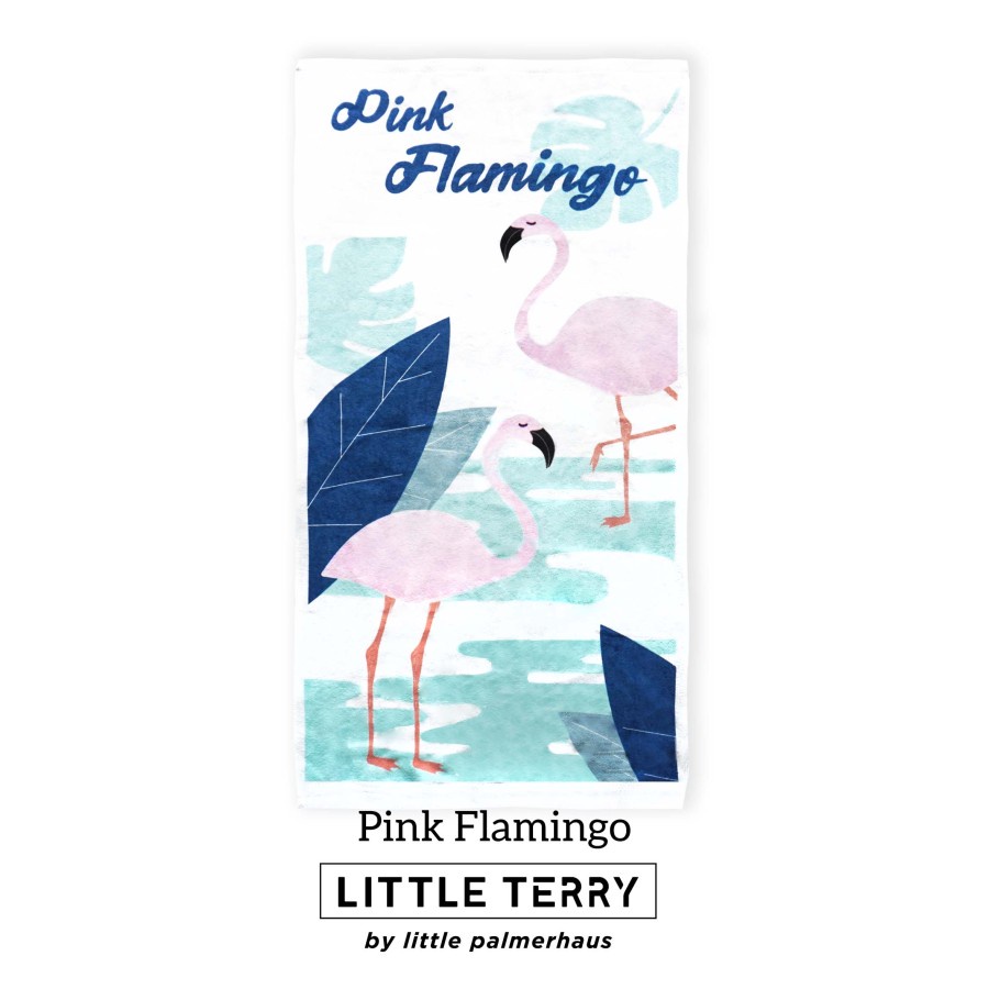 Little Palmerhaus - LITTLE TERRY TOWEL (Handuk Bayi)-Pink Flamingo