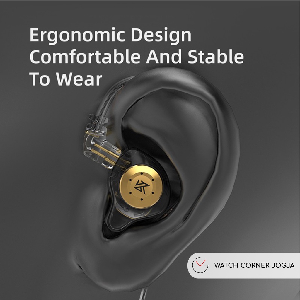 Knowledge Zenith KZ EDX Pro Dynamic Basshead Earphone with MIC HIFI ORIGINAL-6