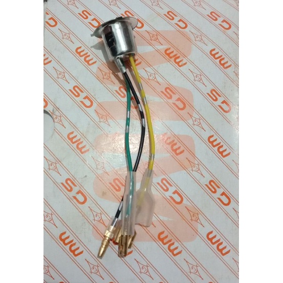 Fiting lampu depan motor yamaha kabel bintik/soket lampu depan motor yahama kabel bintik