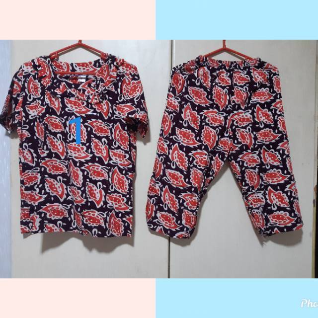Stelan Kulot  Batik  Celana  3 4 Keren Shopee  Indonesia