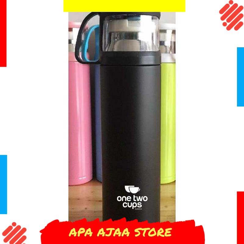 Hot Promo ! Botol Minum Thermos / Termos with Cup Head 500ml - SUS304 / Botol