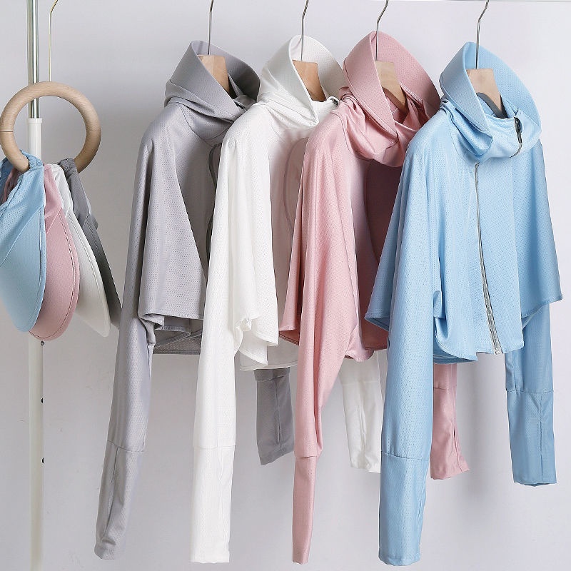 Anti UV Wanita Jacket Anti Matahari Parasut Outdoor 2299 (L/XL)-2