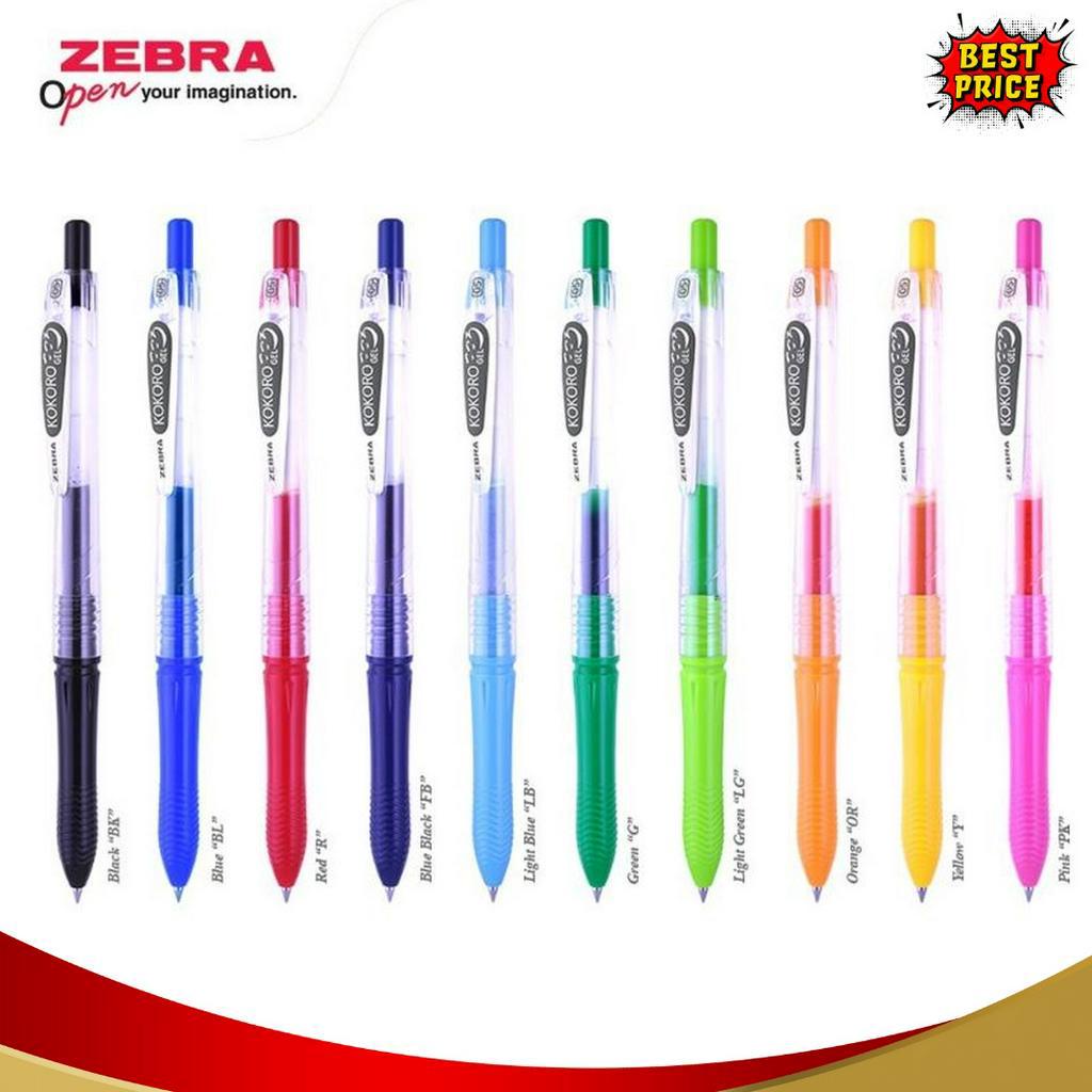 

DISKON Pulpen Zebra Oil Gel Kokoro 5mm Retractable Harga Satuan