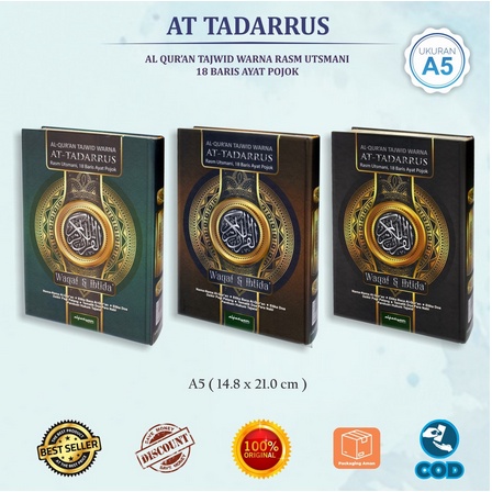 Al-Quran Waqaf &amp; Ibtida’ AT TADARRUS (Alfasyam) Ukuran A5 - 100%ORI REGULER