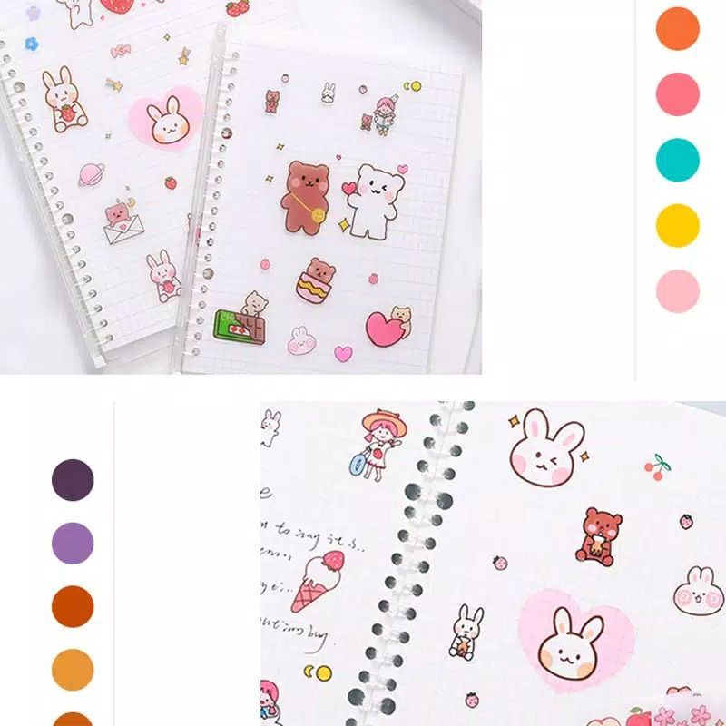 

1 Lembar Sticker Beruang untuk Journal atau Bujo