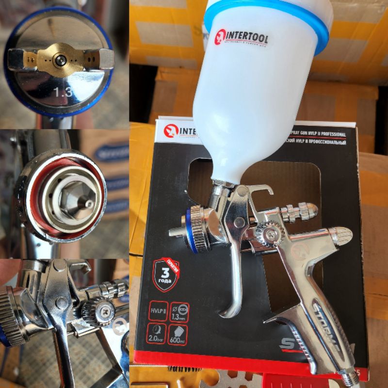 Spray Gun HVLP STORM DE400 INTERTOOL