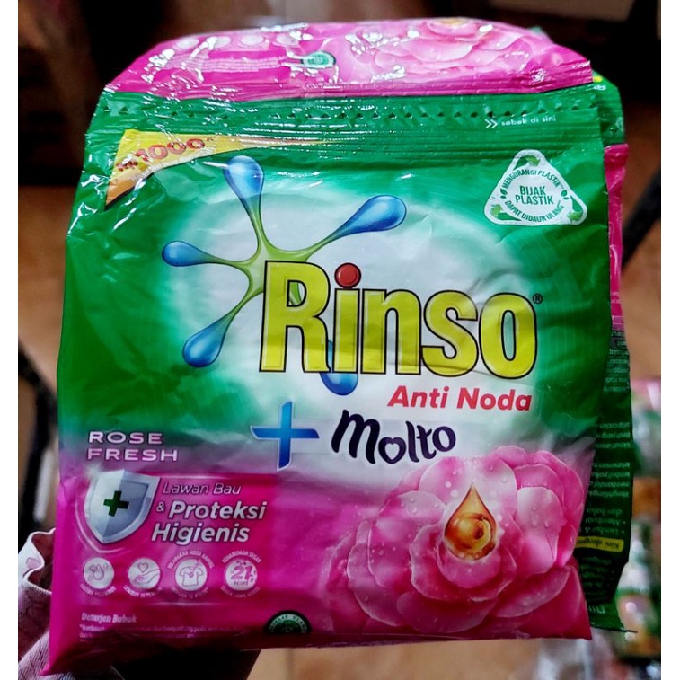 (Renceng Bubuk) Rinso / Daia / So klin 55 gr x 6 pcs