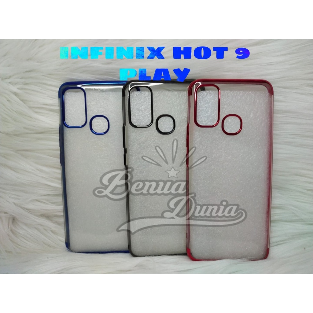 CASE INFINIX HOT 9 PLAY -INFINIX HOT 10 PLAY -INFINIX HOT 11 PLAY//SOFCASE SHINING CHROME PREMIUM - BD