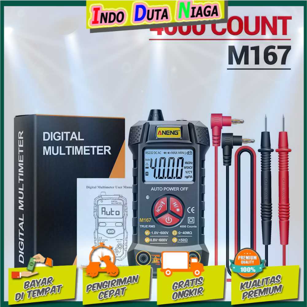 IDN TESTER - ANENG Digital Multimeter True RMS Voltage Tester - M167